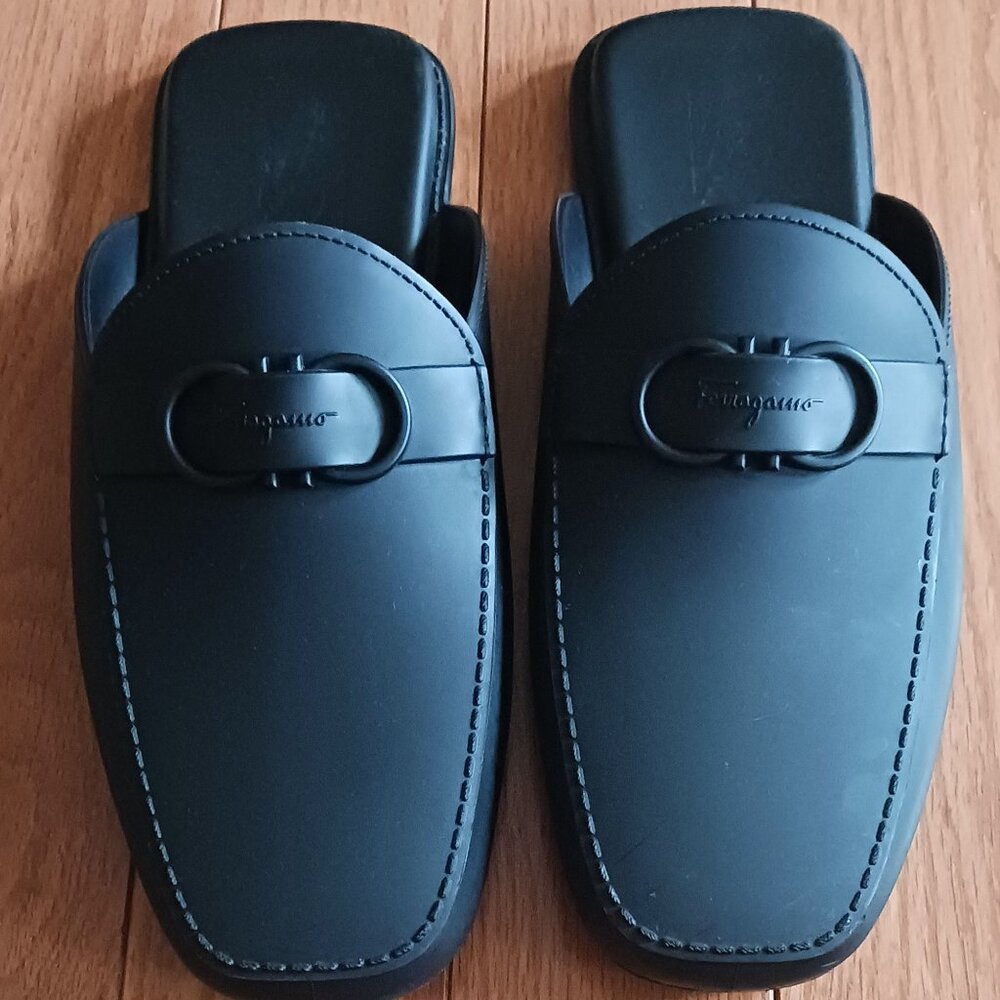 Ferragamo Leather Slippers 11M